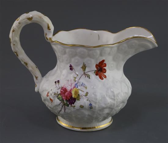 A Rockingham porcelain water jug, c.1830, H. 17.5cm